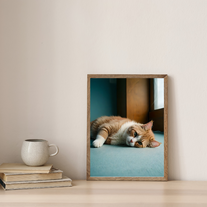 Cat Print - Lazy Radiance