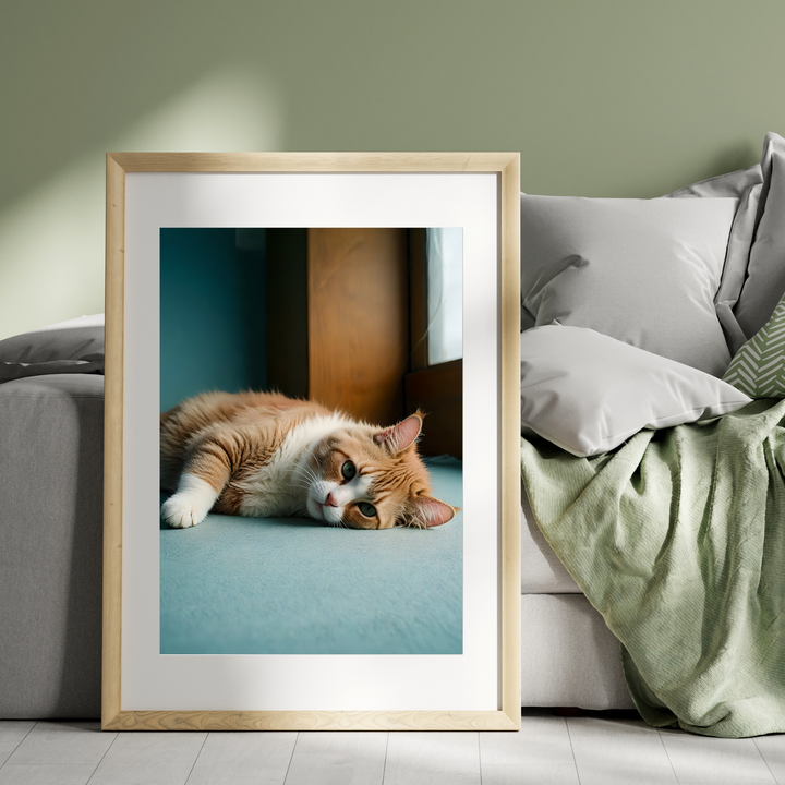 Cat Print - Lazy Radiance
