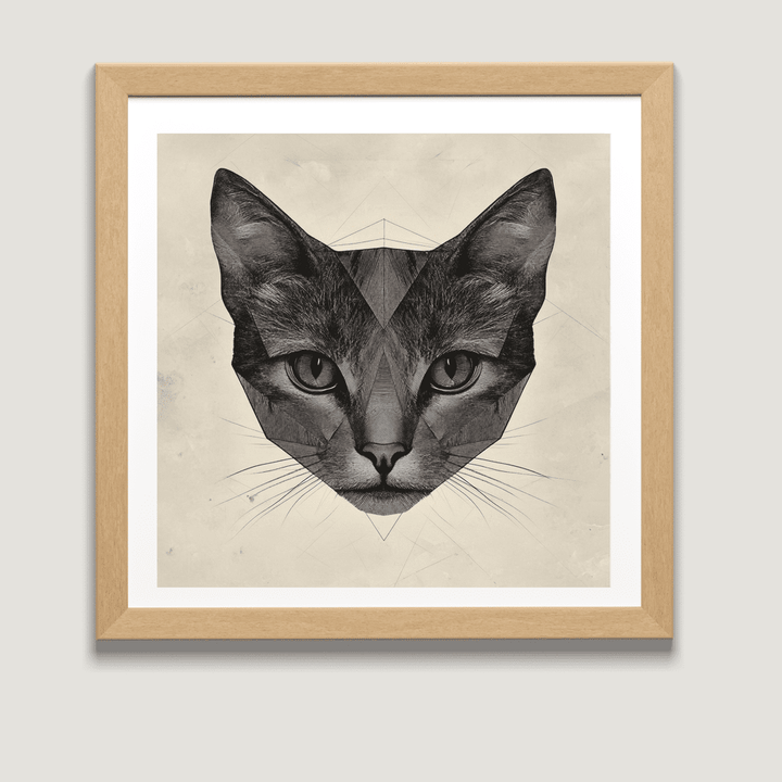 Cat Art Print - The Geometric Cat