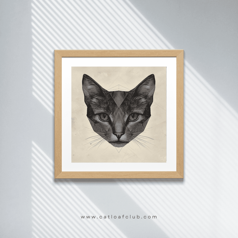 Cat Art Print - The Geometric Cat