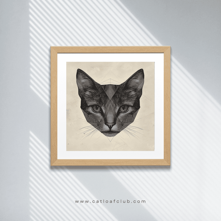Cat Art Print - The Geometric Cat