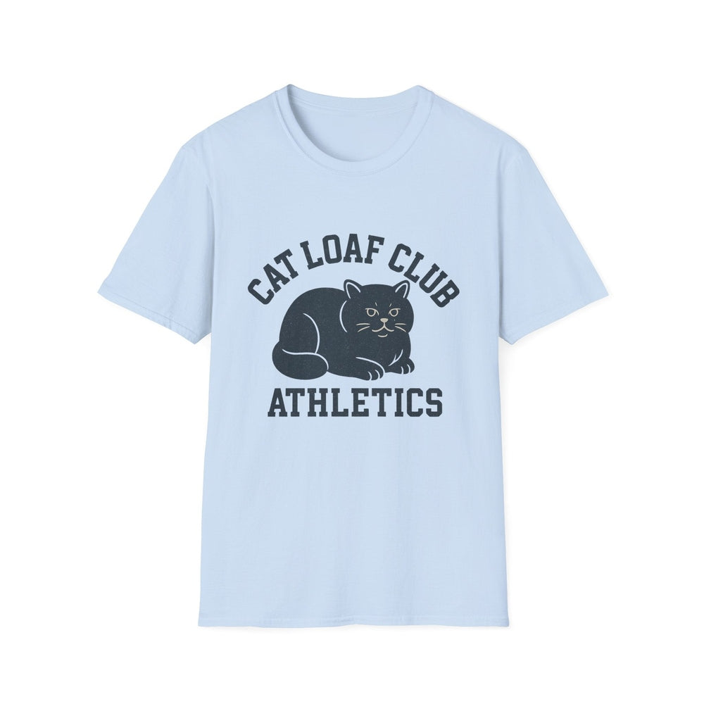 Cat Loaf Club Athletics T-Shirt Light Blue