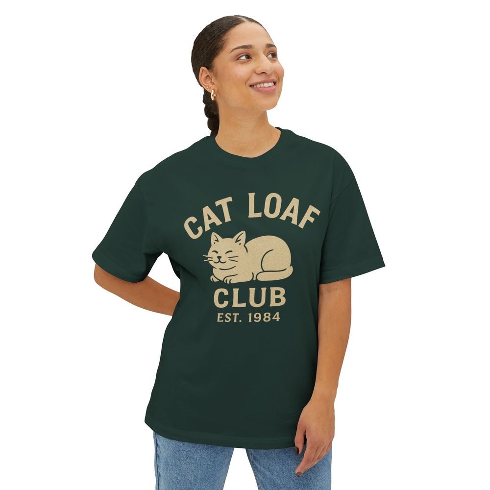 Cat Loaf Club Boxy Tee - The Vintage Cool Cat