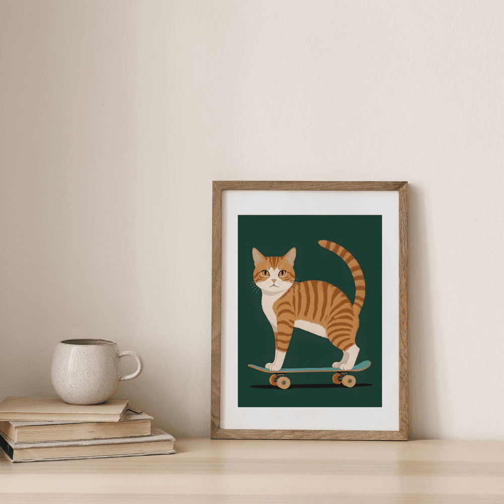 Cat Print - Kickflip Kitty