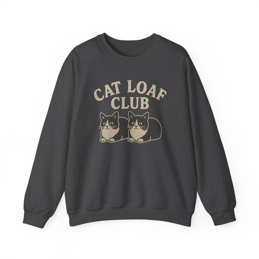 Vintage Cool Cat T Shirt - Cat Loaf Club Dark Heather
